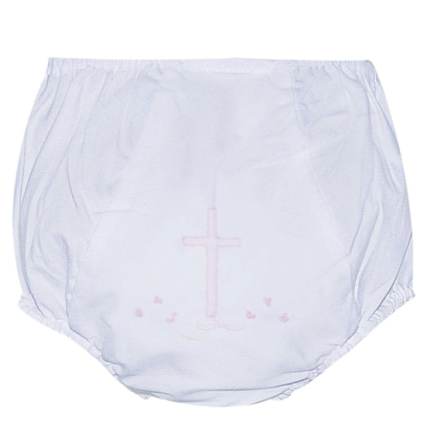 Pink Cross Diaper Cover