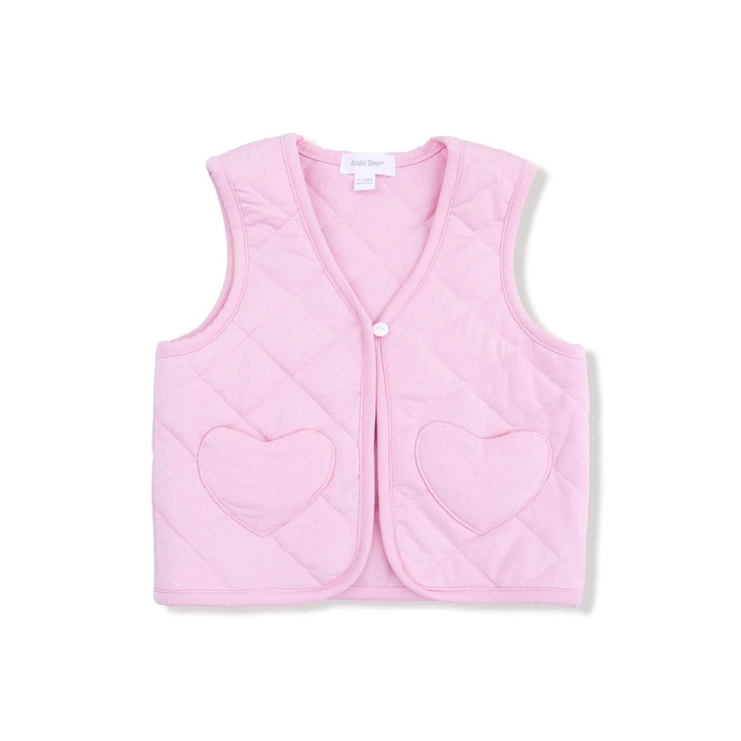 Romance Rose Quilted Heart Pocket Vest