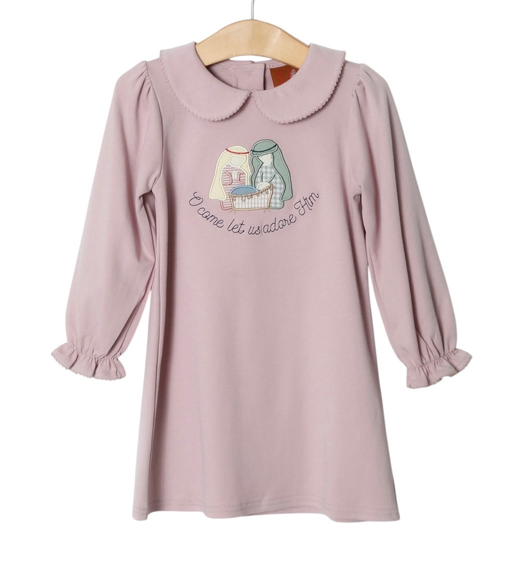 Nativity Appliqué Dress