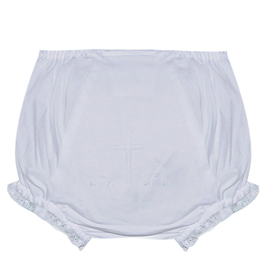 White Cross Diaper Cover