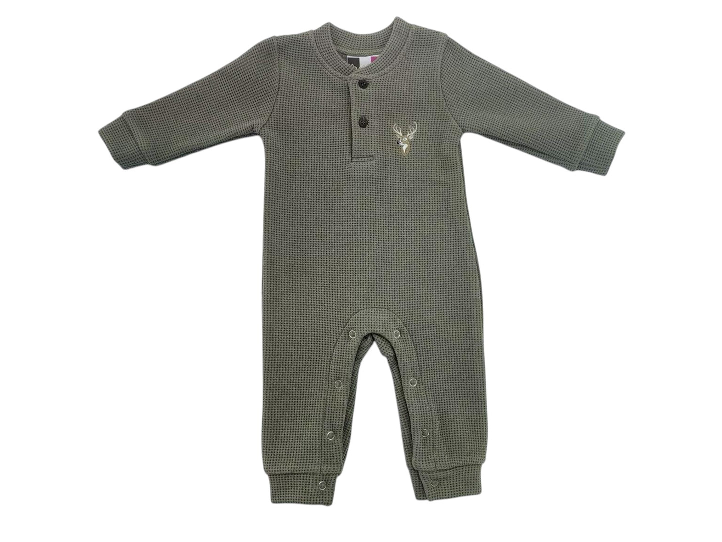 Deer Henley Romper