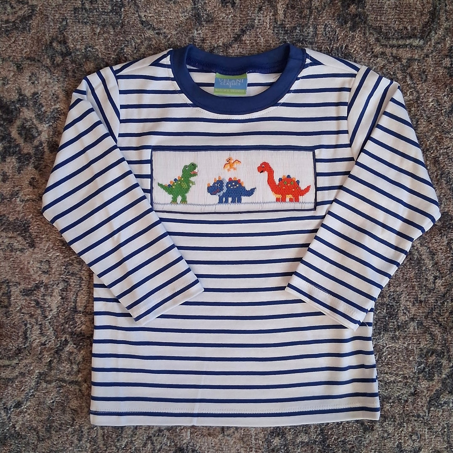 Dinos Smocked Longsleeve Shirt