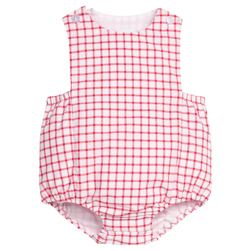 Red Windowpane Luis Sunsuit