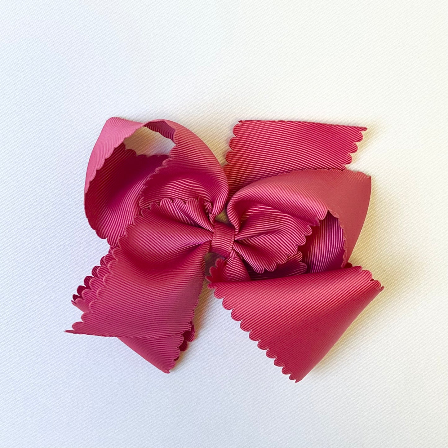 Colonial Rose Scallop Girls Hair Bow