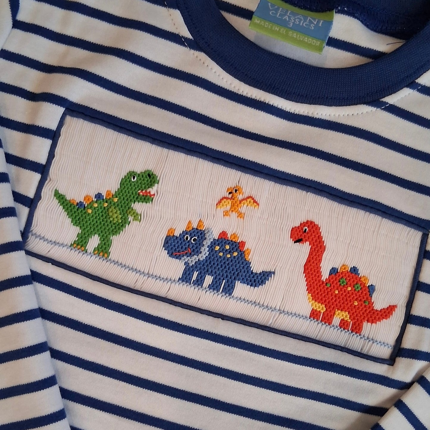 Dinos Smocked Longsleeve Shirt