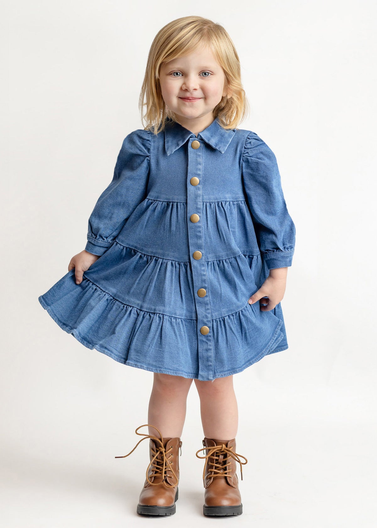 Denim Days Tiered Dress