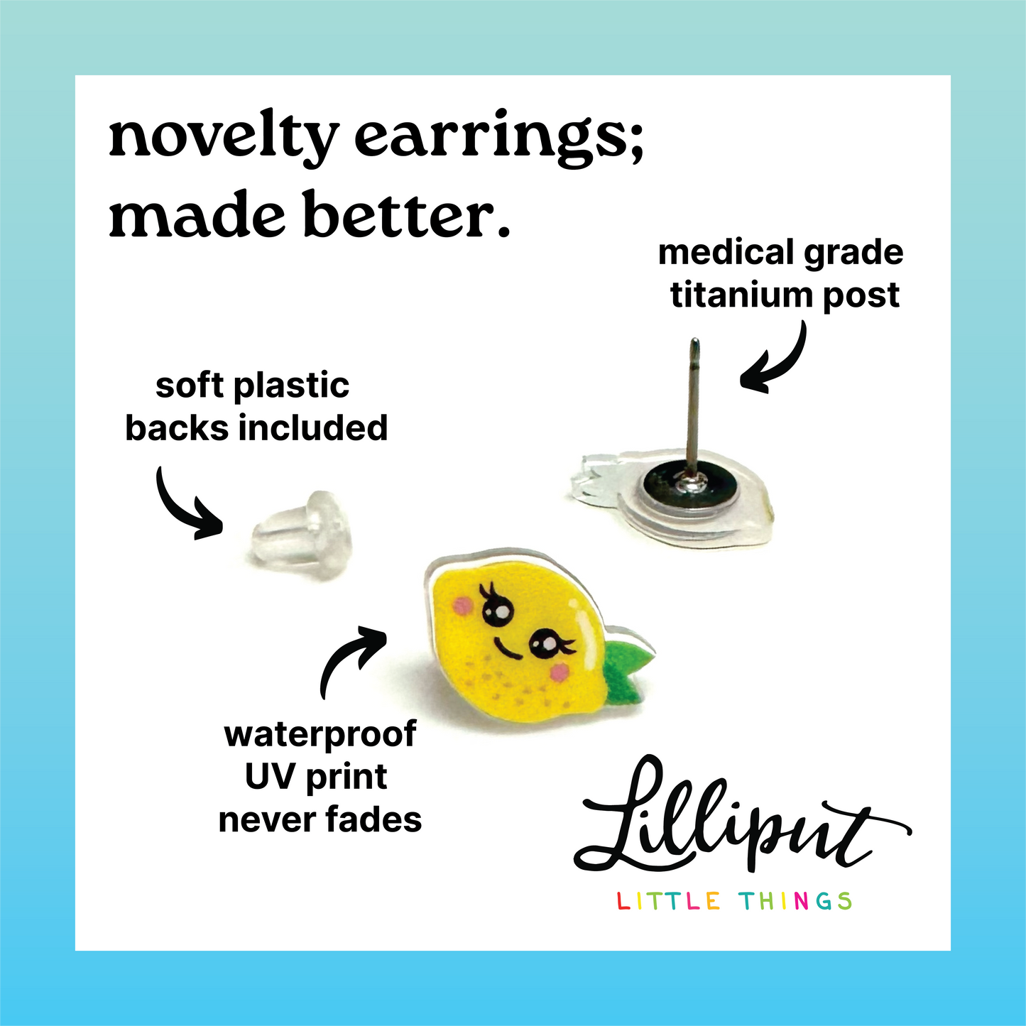 Axolotl Stud Earrings