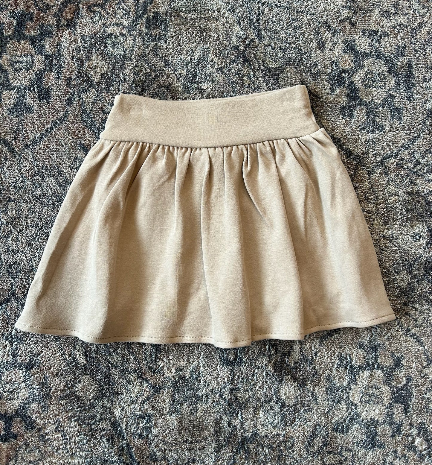 Interlock Solid Gathered Skort - Sand