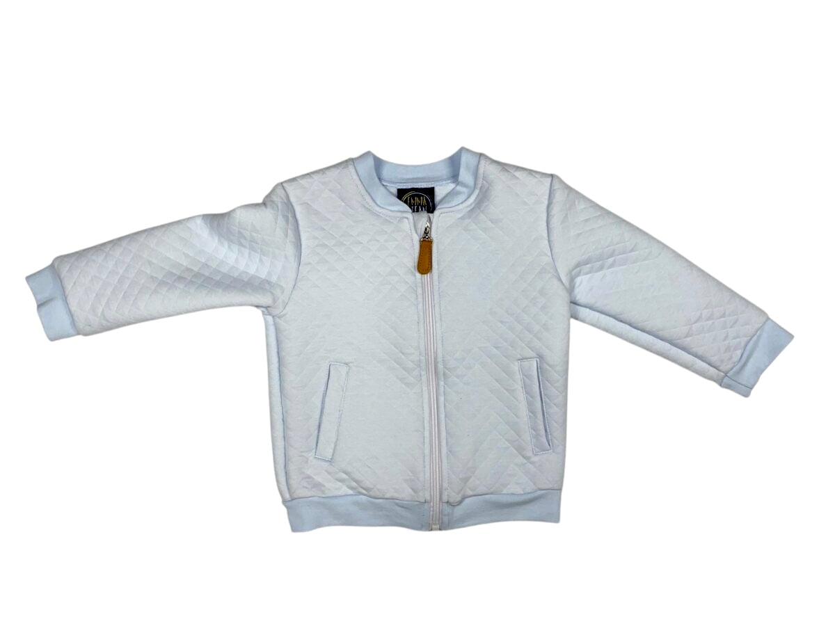 Light Blue Quilted Jacket