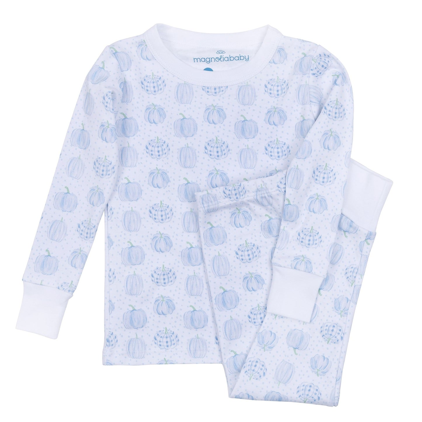 Precious Pumpkins Light Blue Pajamas