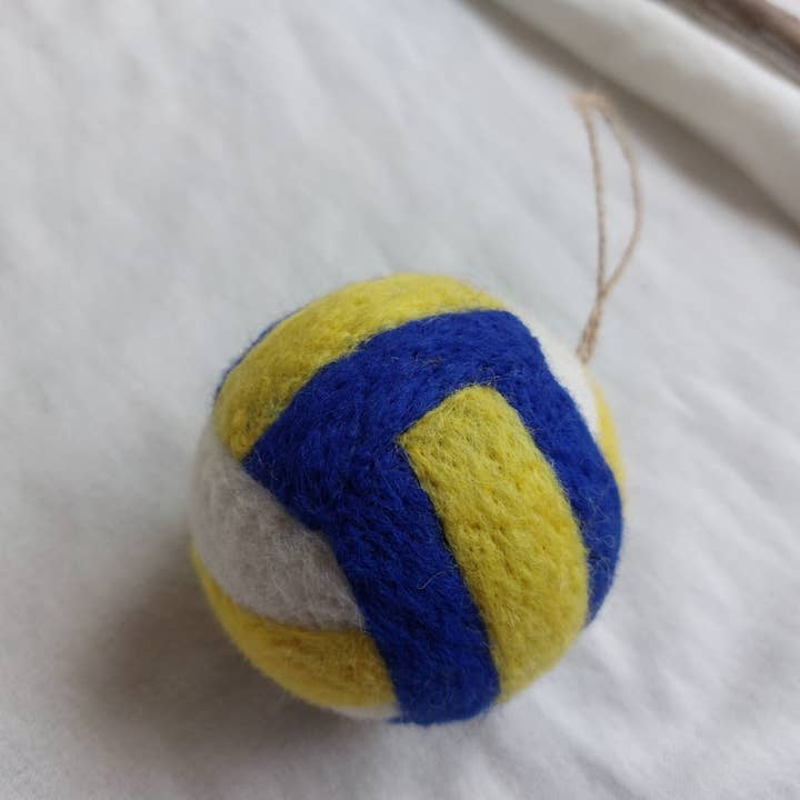 Felt Volleyball Ornament