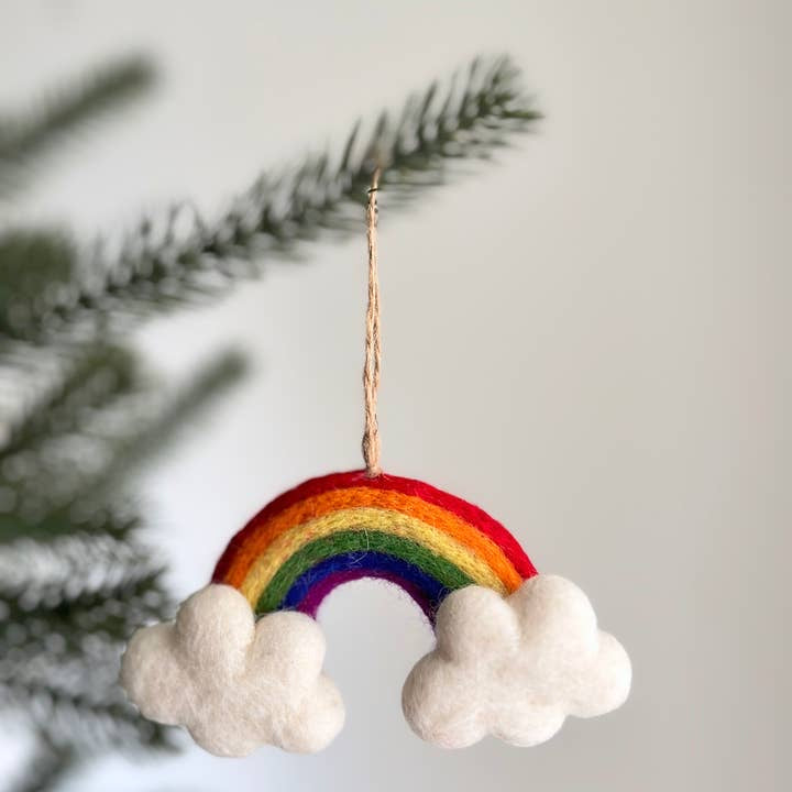 Rainbow Felt Ornament