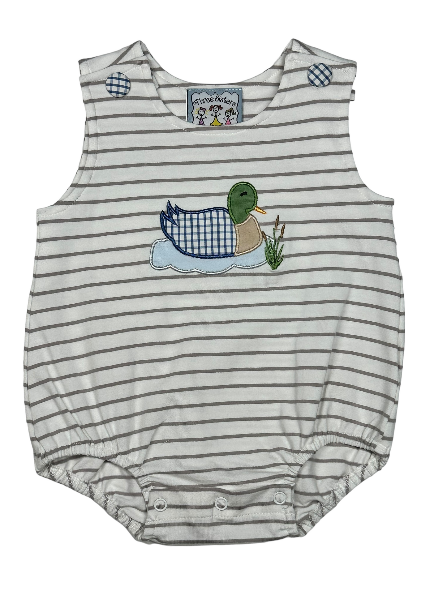 Duck Appliqué Boys Romper