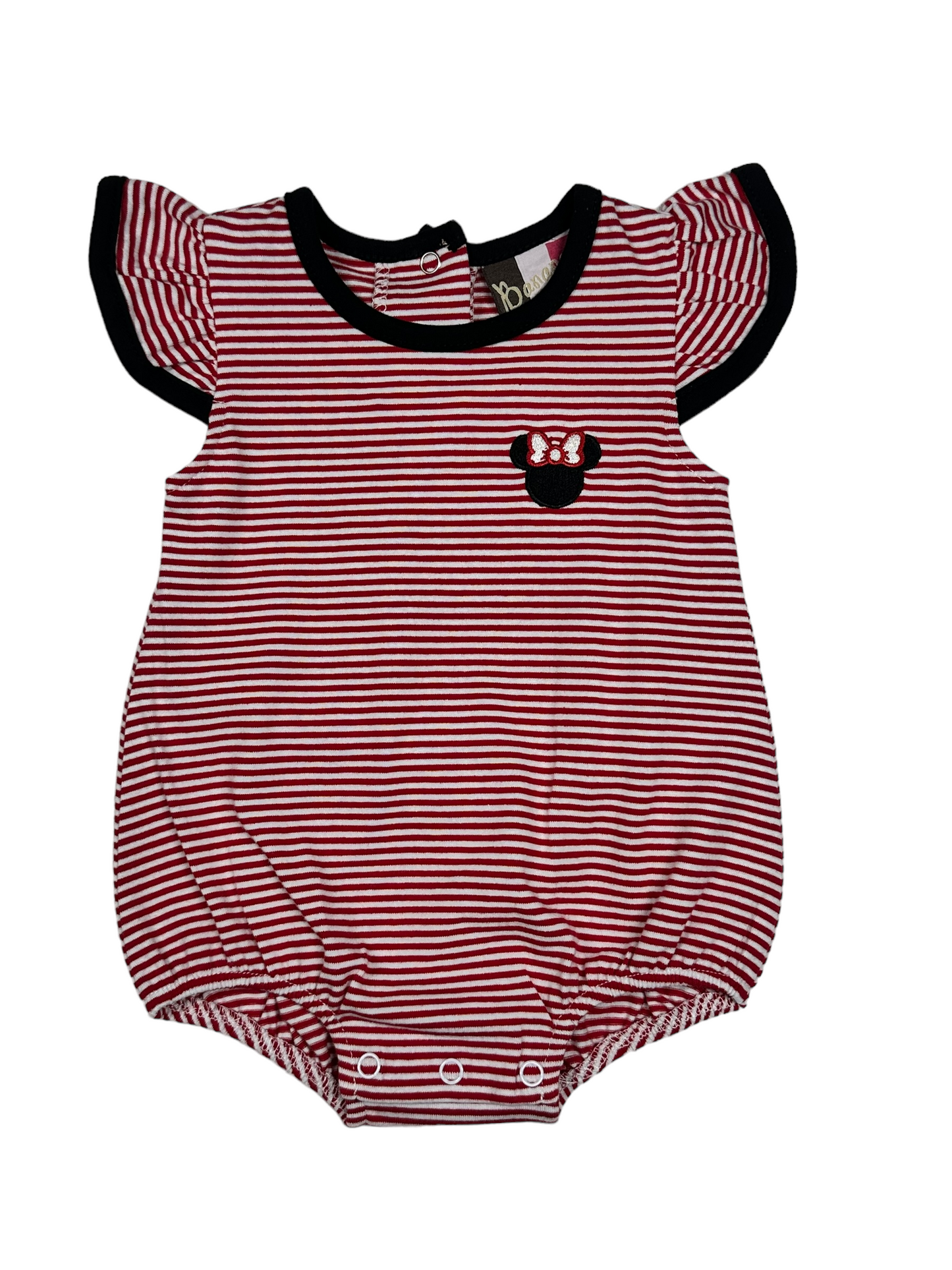 Mouse Ears Girls Embroidered Bubble