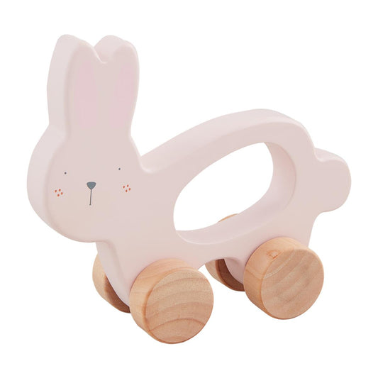 Pink Bunny Pull Toy
