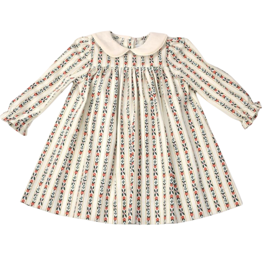 French Stripe Long Sleeve Dress