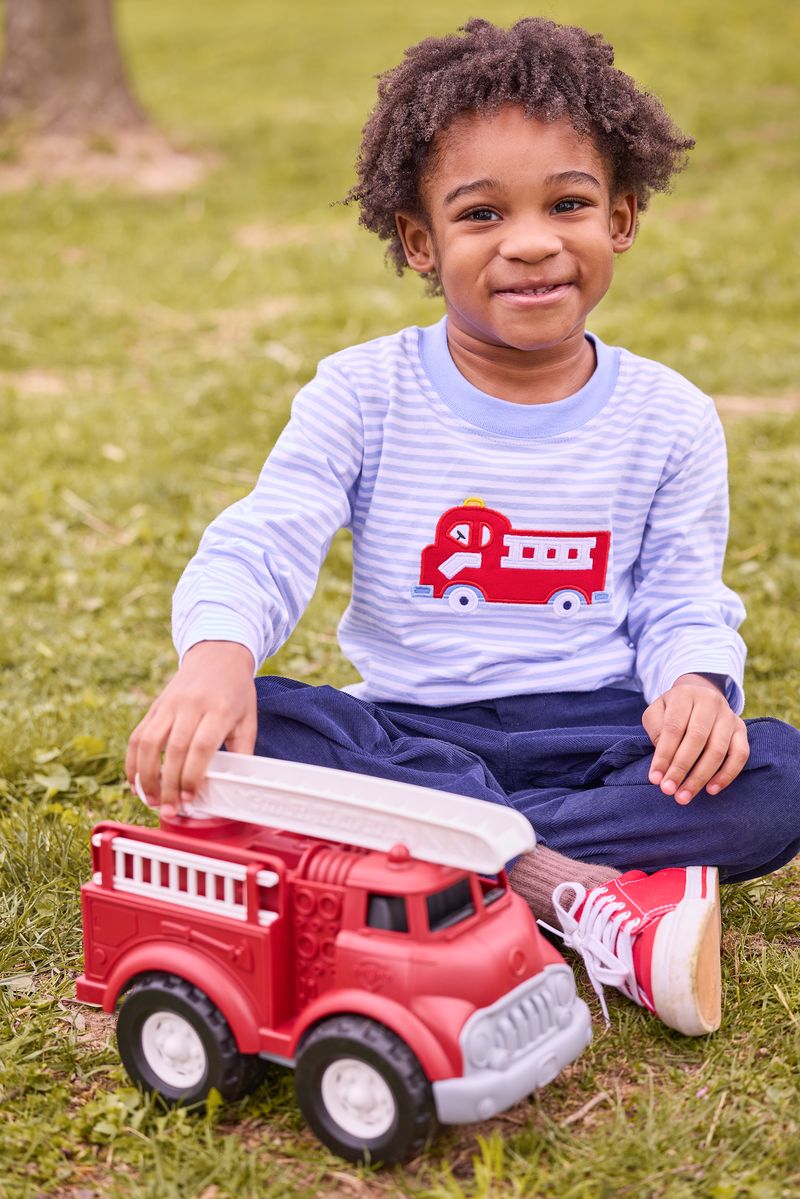 Fire Truck Appliqué Shirt