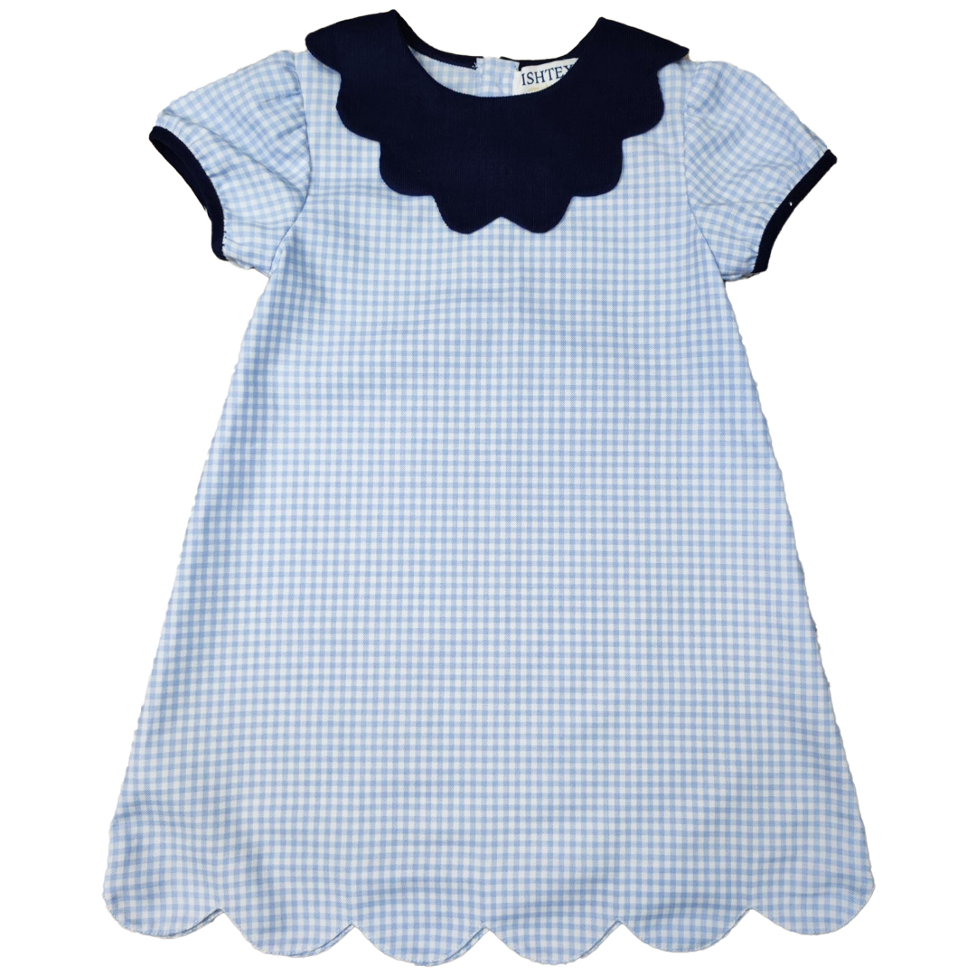 Blue Plaid Dress