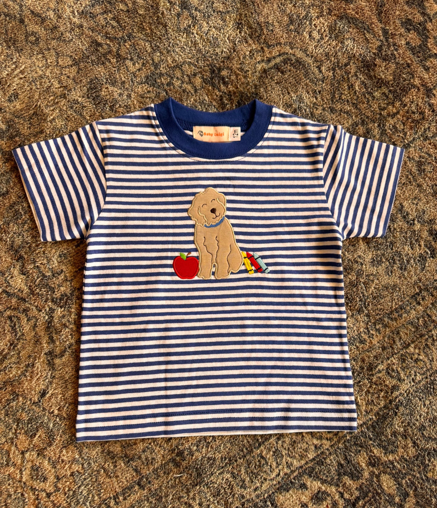 Back to School Pup Appliqué Shirt
