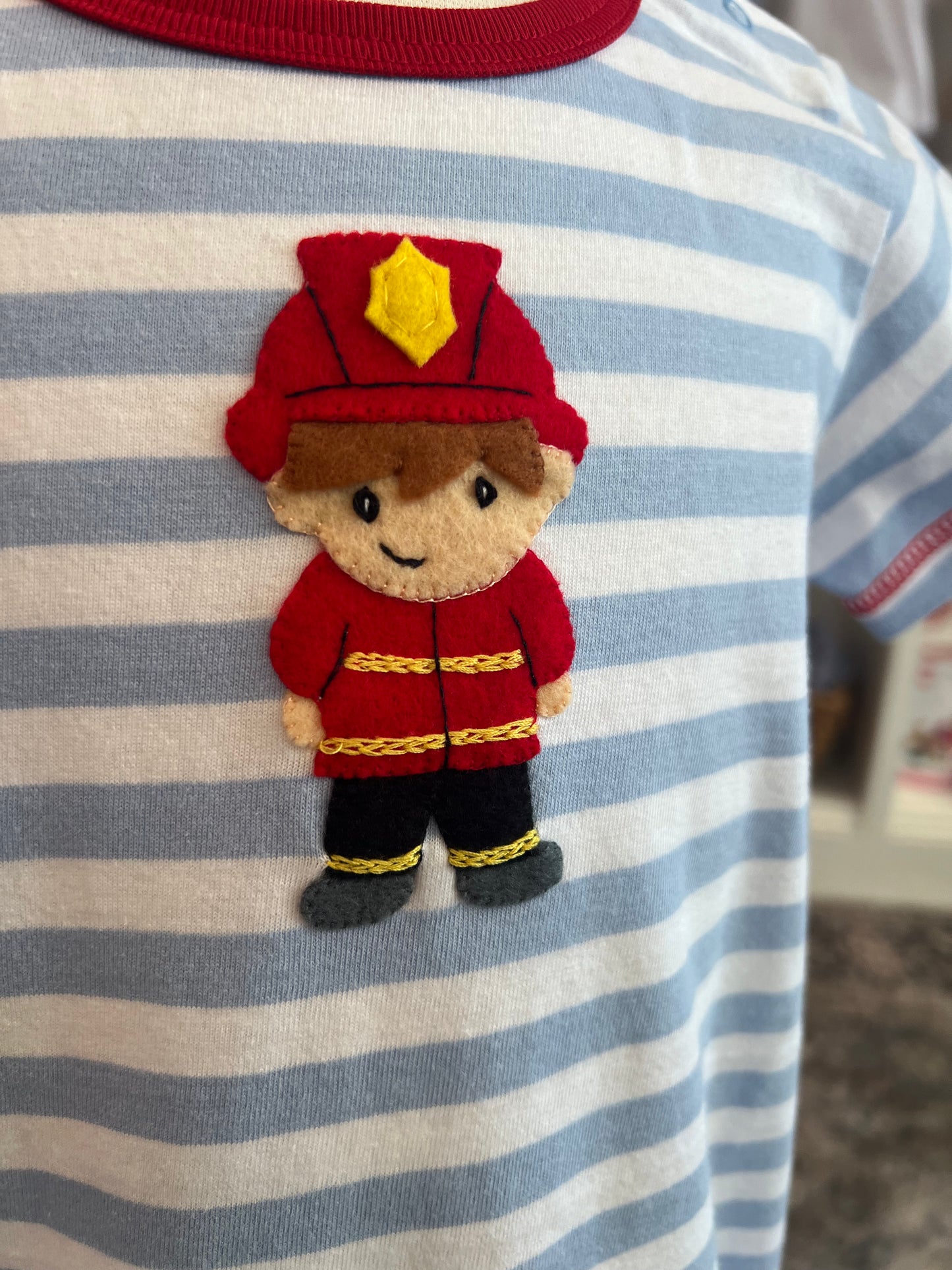 Firefighter Short Sleeve Romper