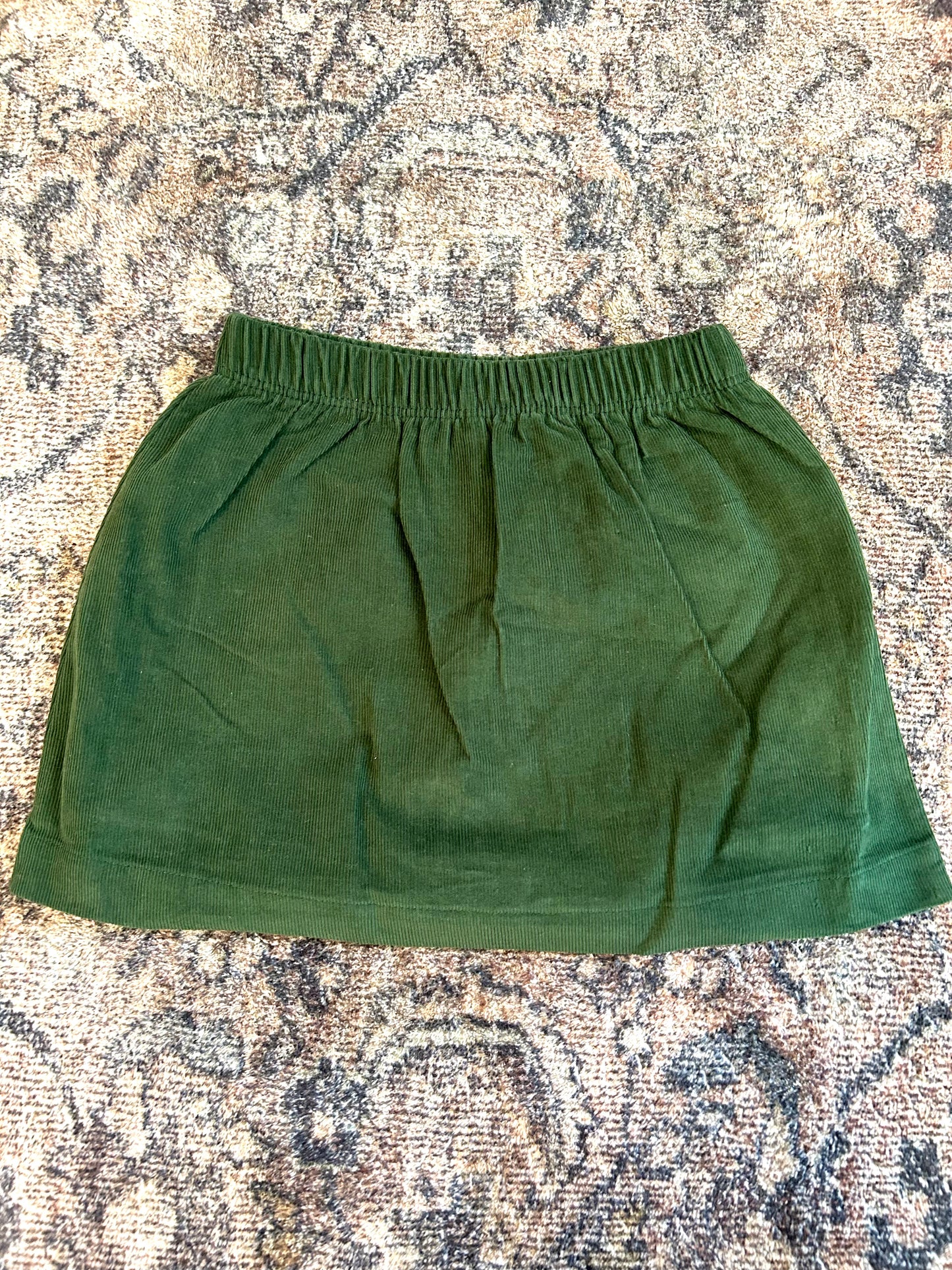 Hunter Green Cord Skort