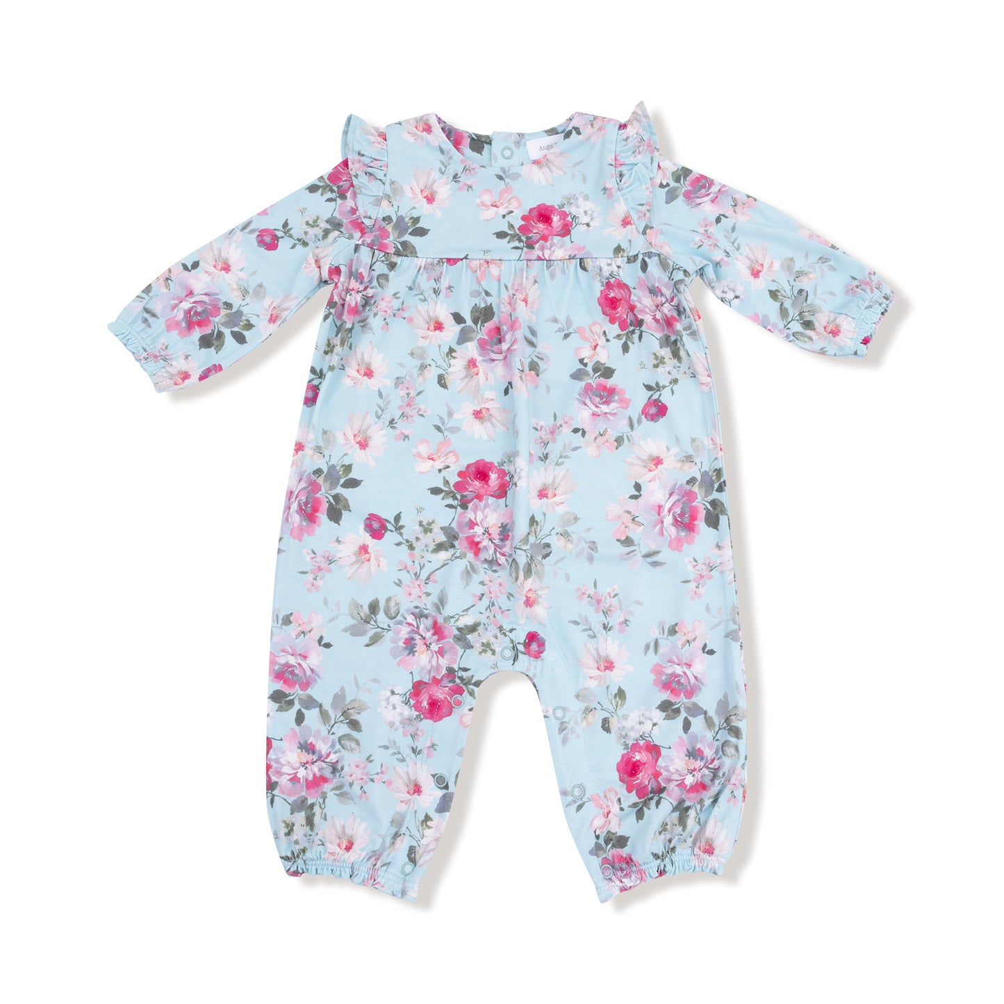 Charlotte Floral Ruffle Sleeve Romper