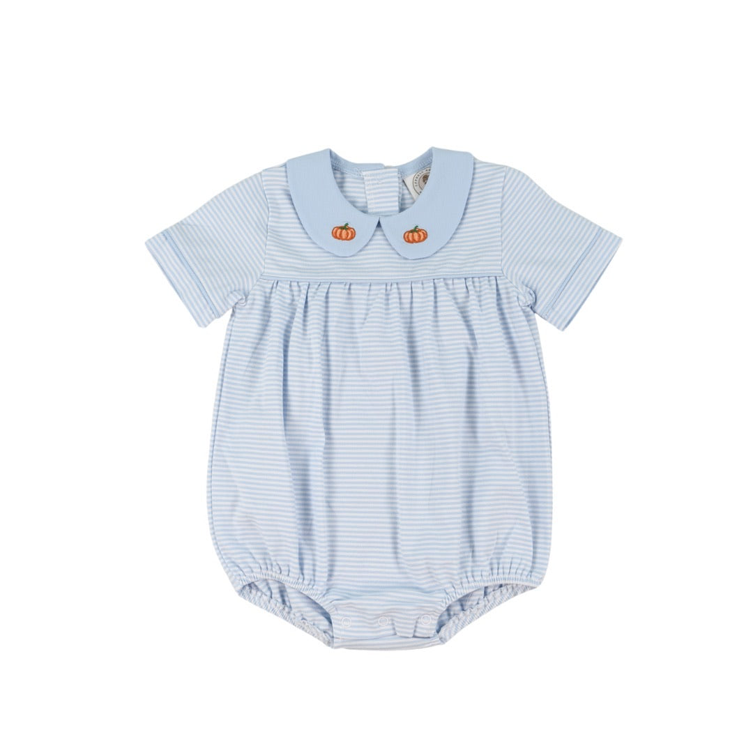 Boys Embroidered Pumpkin Bubble
