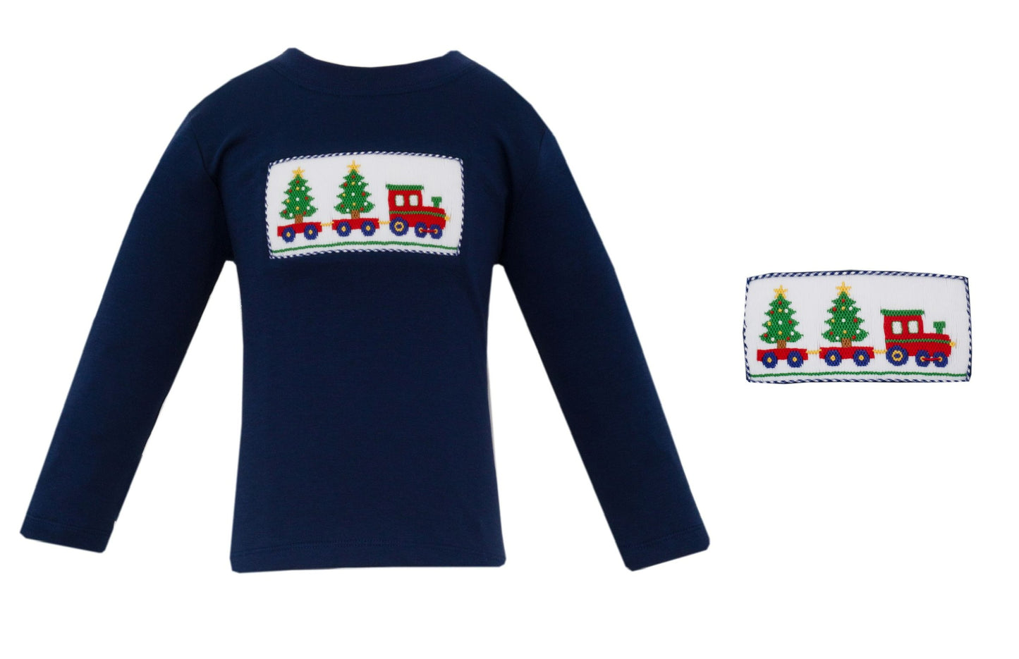 Christmas Train Smocked L/S Shirt