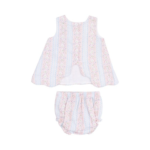 Ogee Floral Floral Scallop Back Bloomer Set