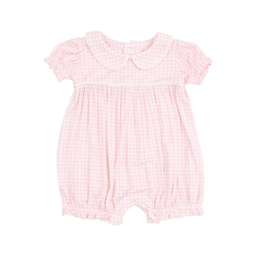 Mini Gingham Classic Puff Sleeve Romper