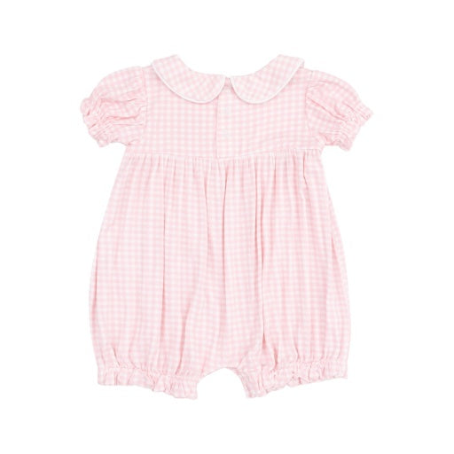 Mini Gingham Classic Puff Sleeve Romper