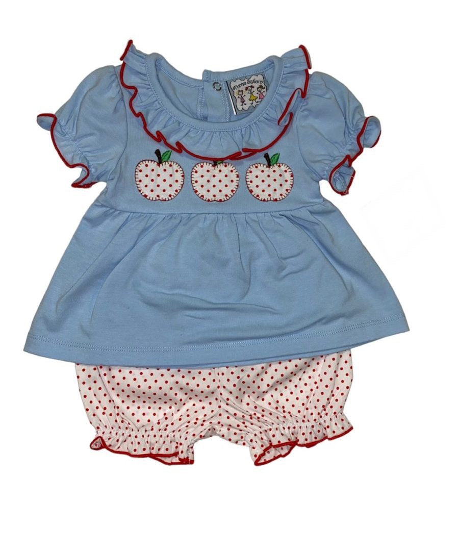 Apple-A-Day Girls Bloomer Set