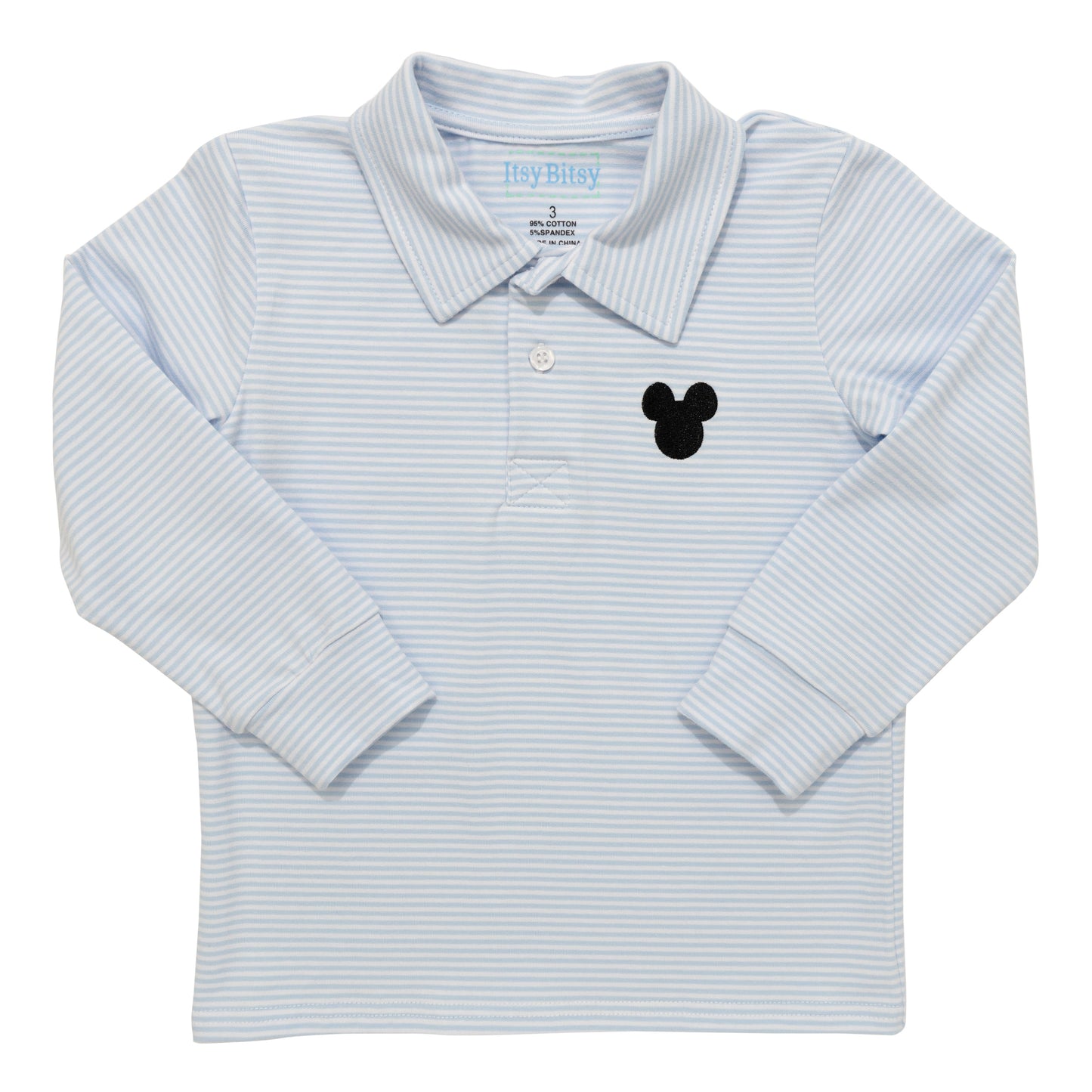 Mouse Long Sleeve Polo