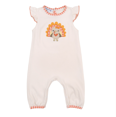 Thankful Appliqué Flutters Playsuit