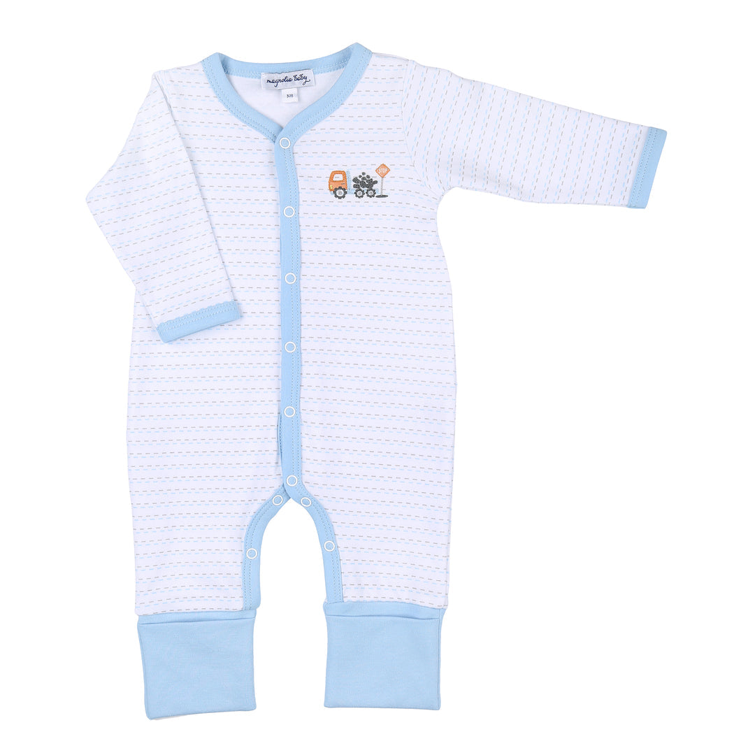 Construction Zone Embroidered Playsuit