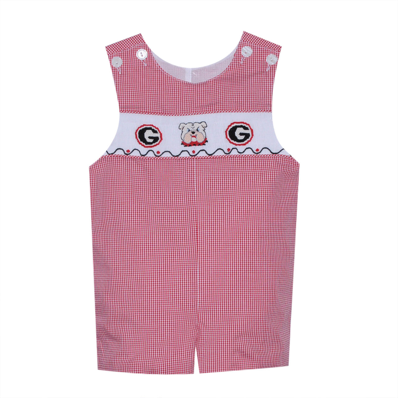 Bulldog Smocked Boys Shortall
