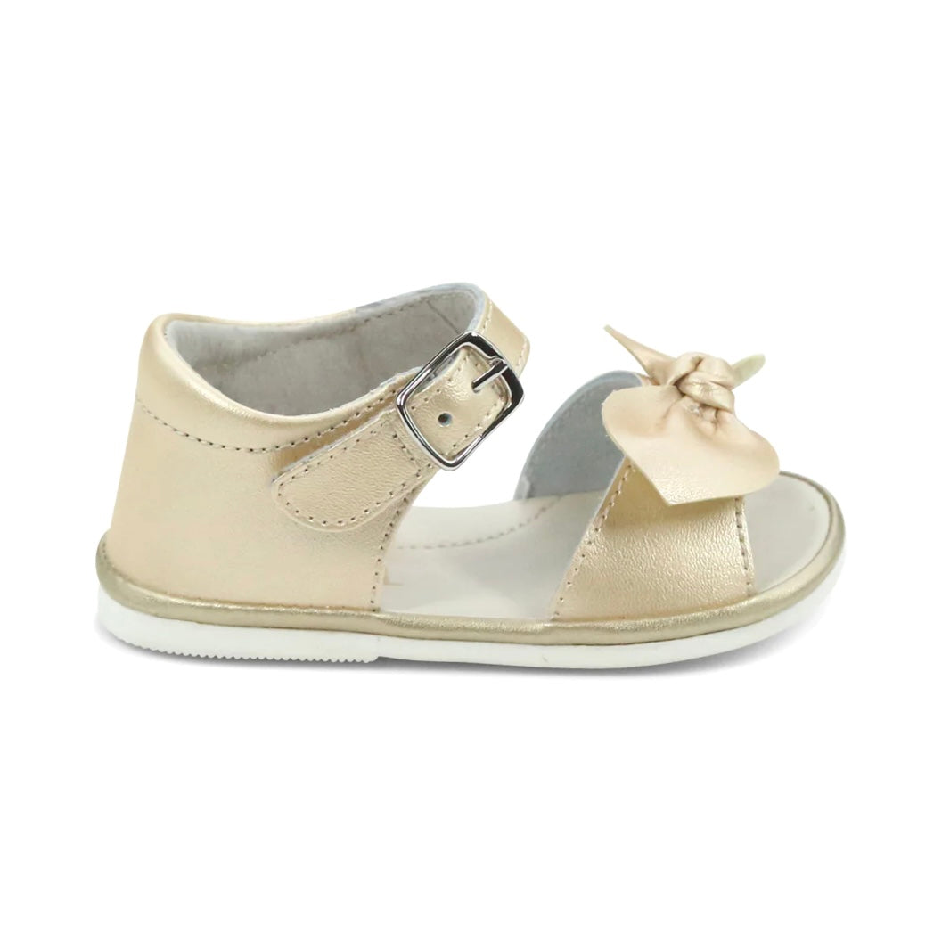 Jolie Velcro Sandal - White or Champagne