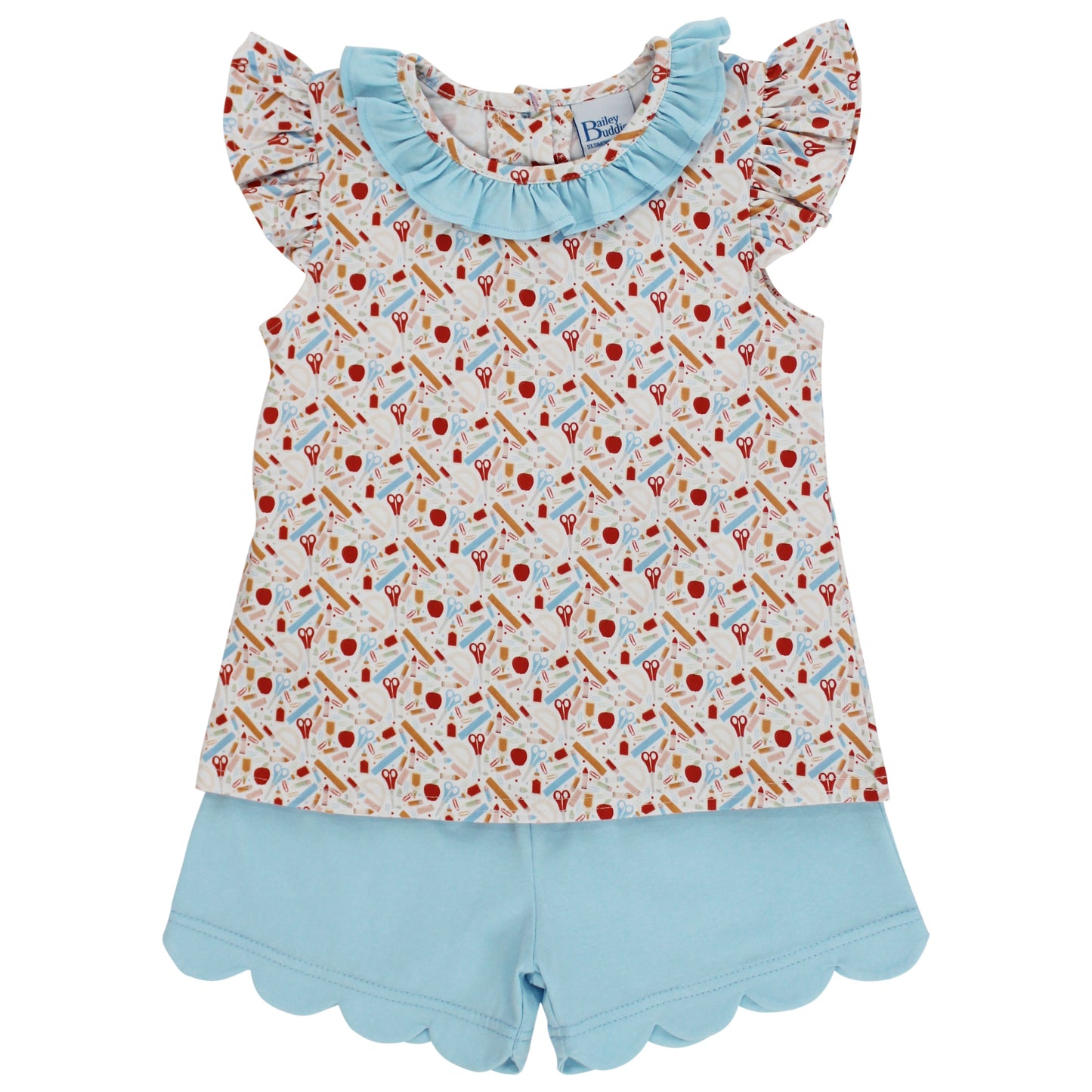 School Days Shorts Set