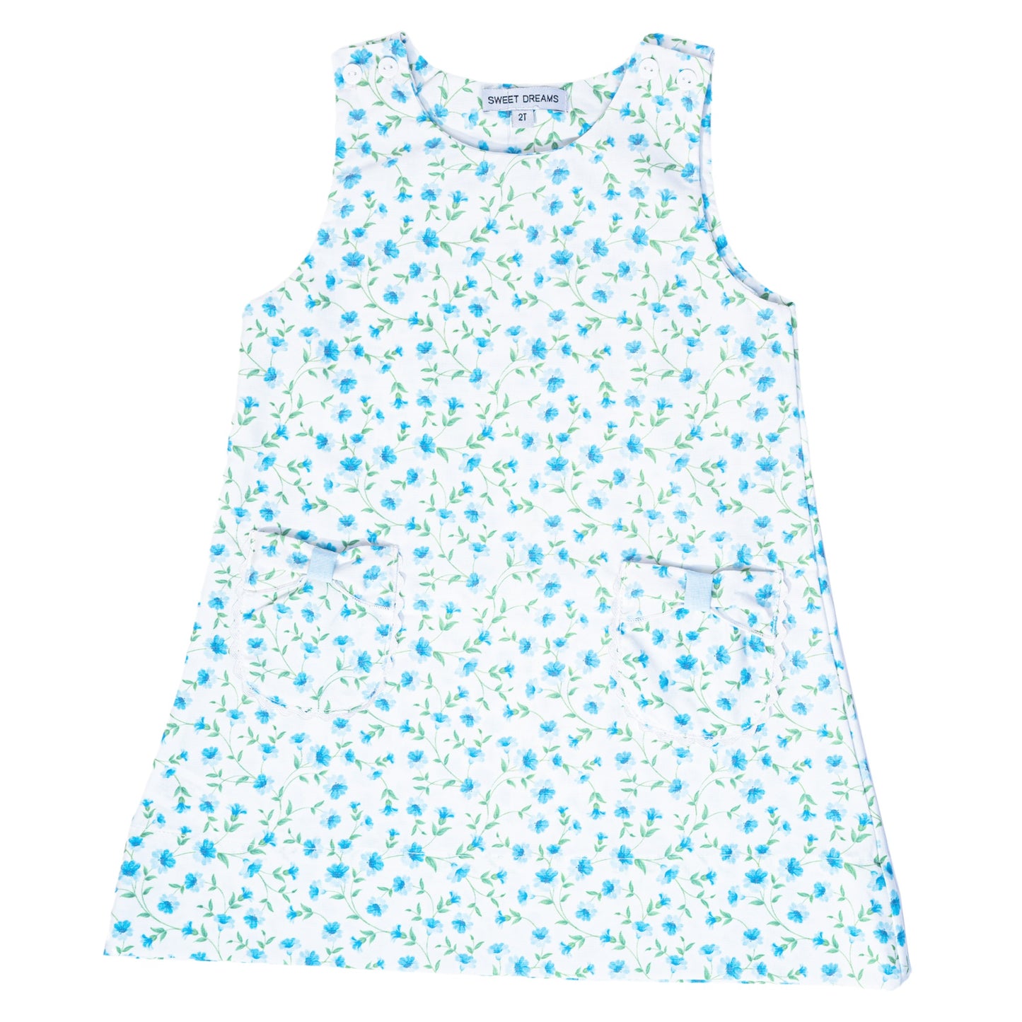 Glory Blue Floral Print Dress