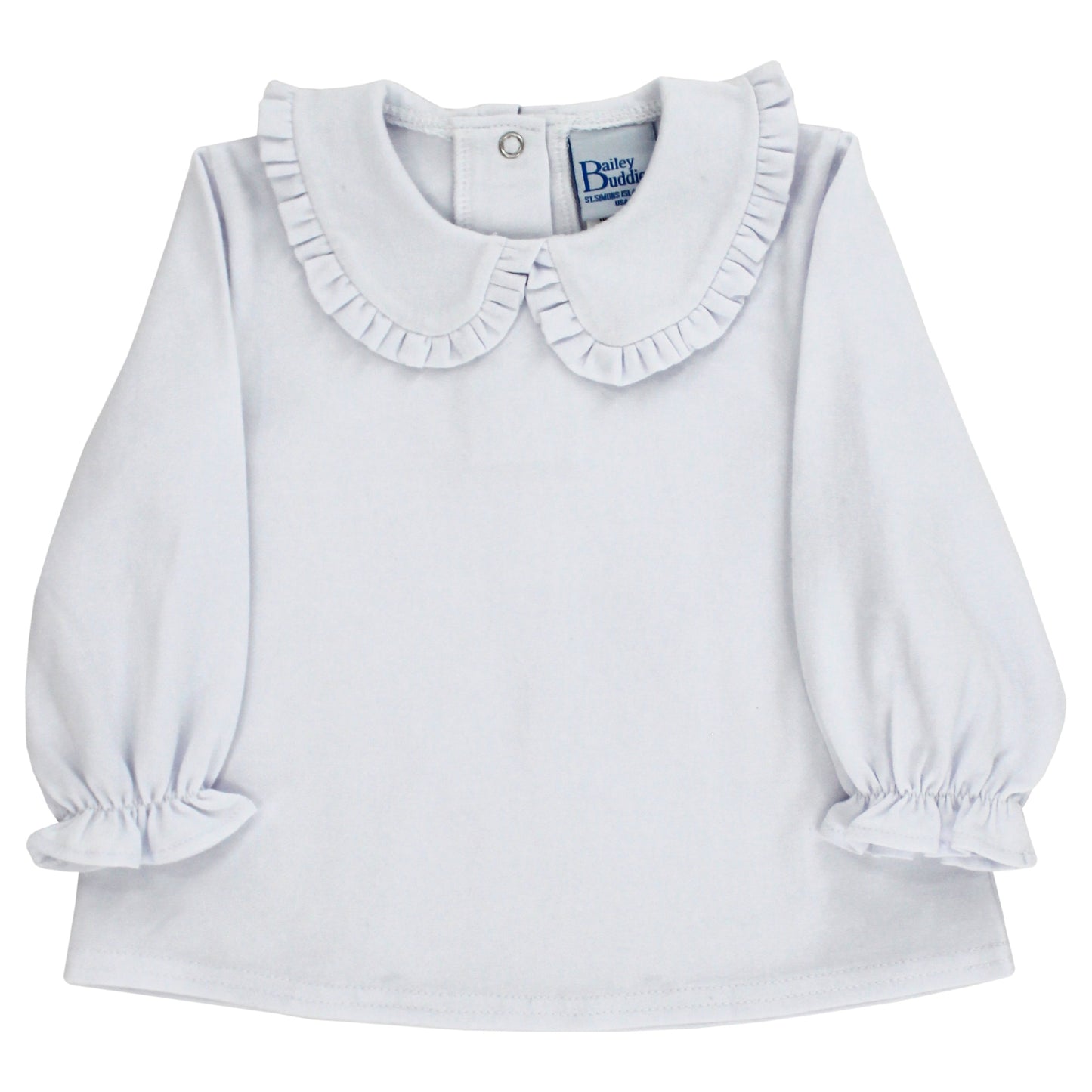 Girls White Peter Pan Shirt