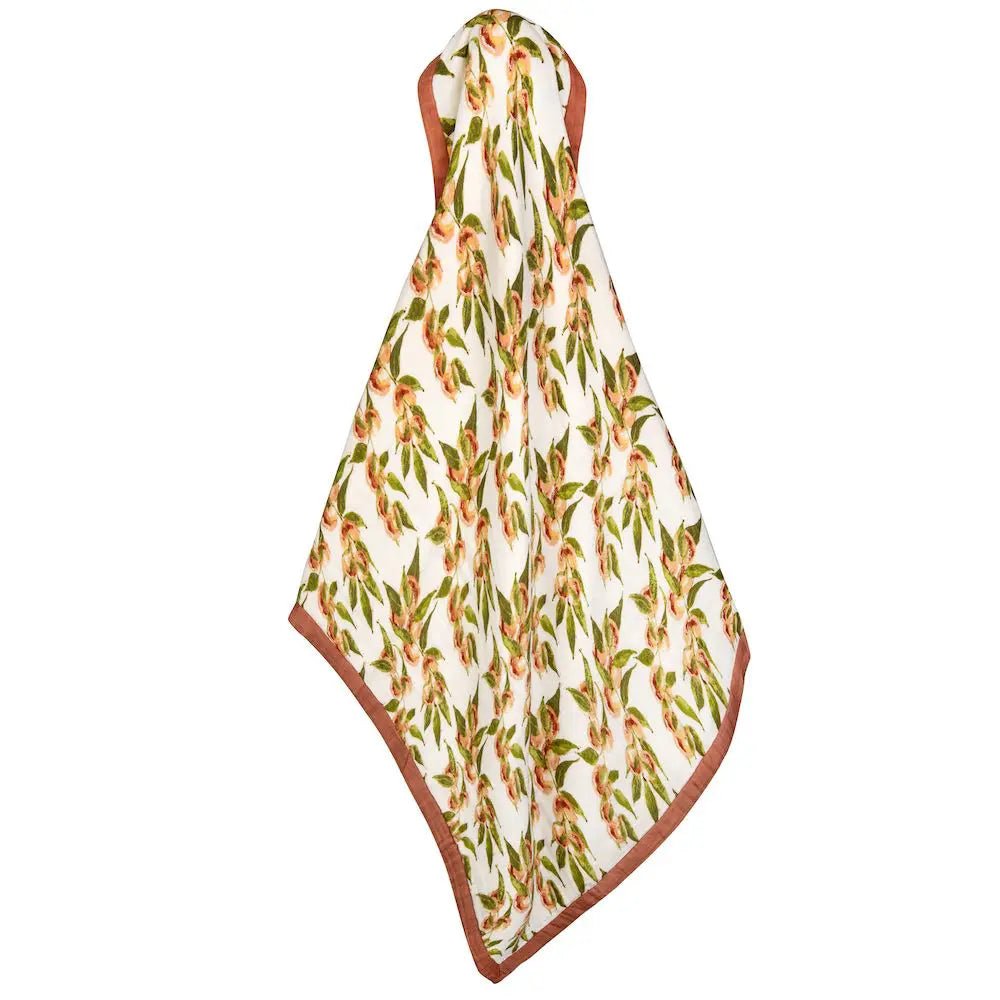 Peaches Big Lovey Three-Layer Muslin Blanket