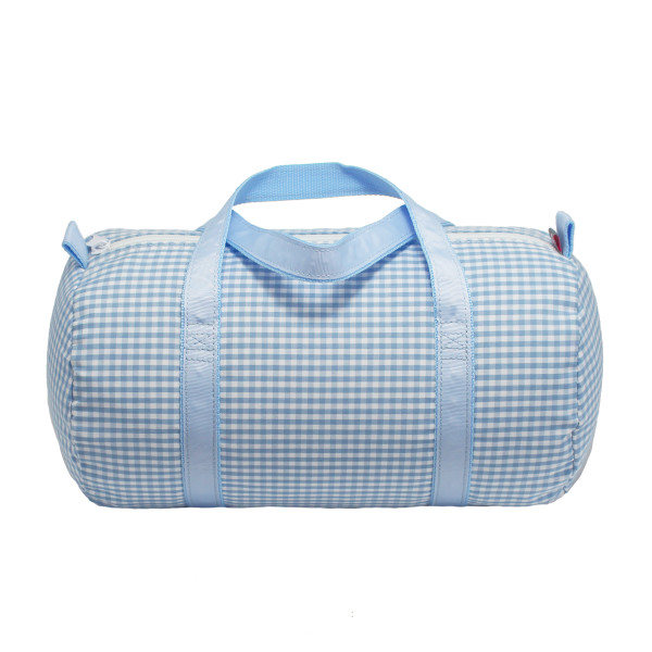 Gingham Baby Duffel Bag - Pink or Blue