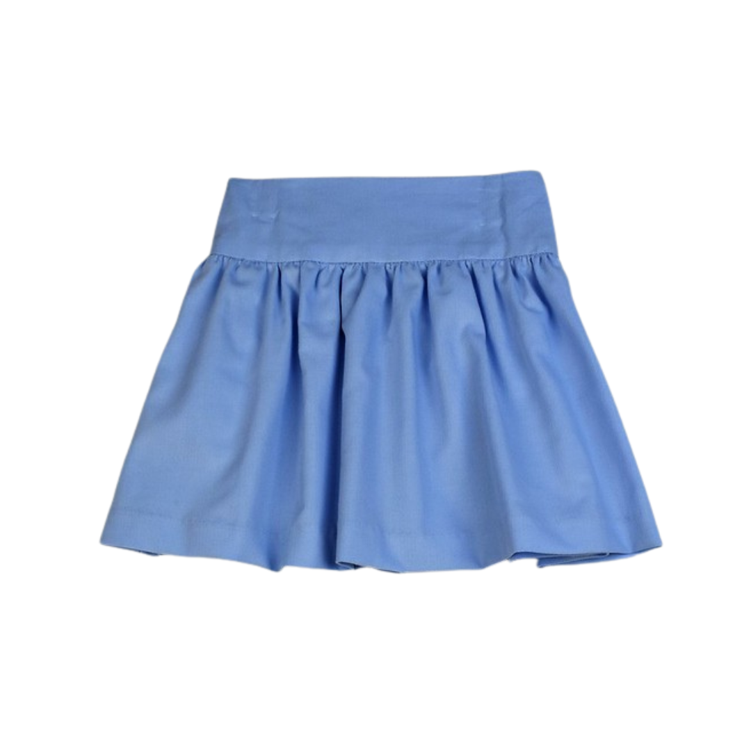 Blue Flair Corduroy Skirt