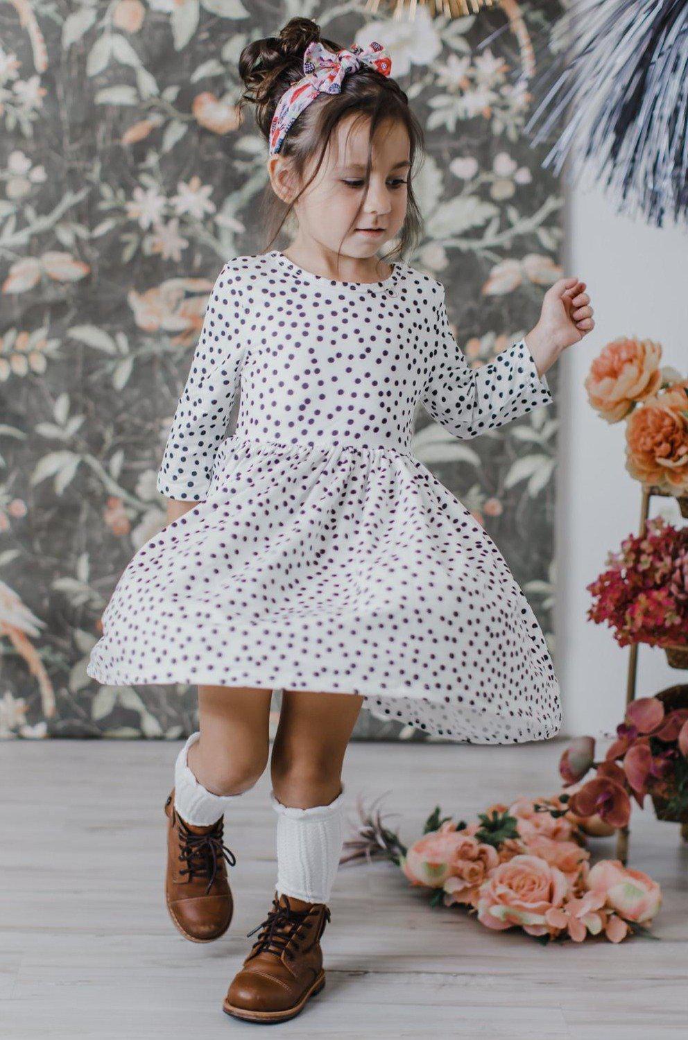 Scattered Dot Twirl Dress
