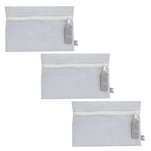 Seersucker Cosmo Bag (3 pack) - Multiple Colors!