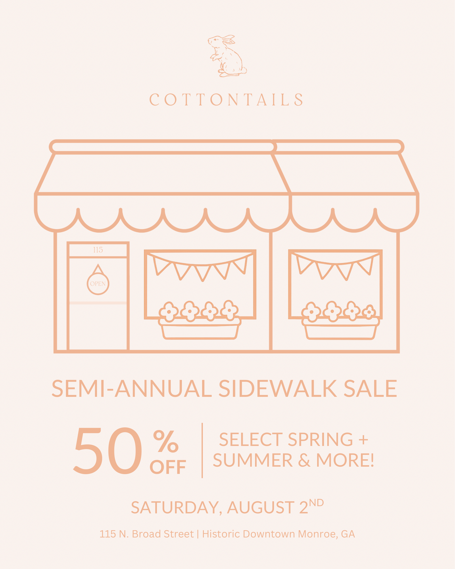 *Summer Sidewalk Sale
