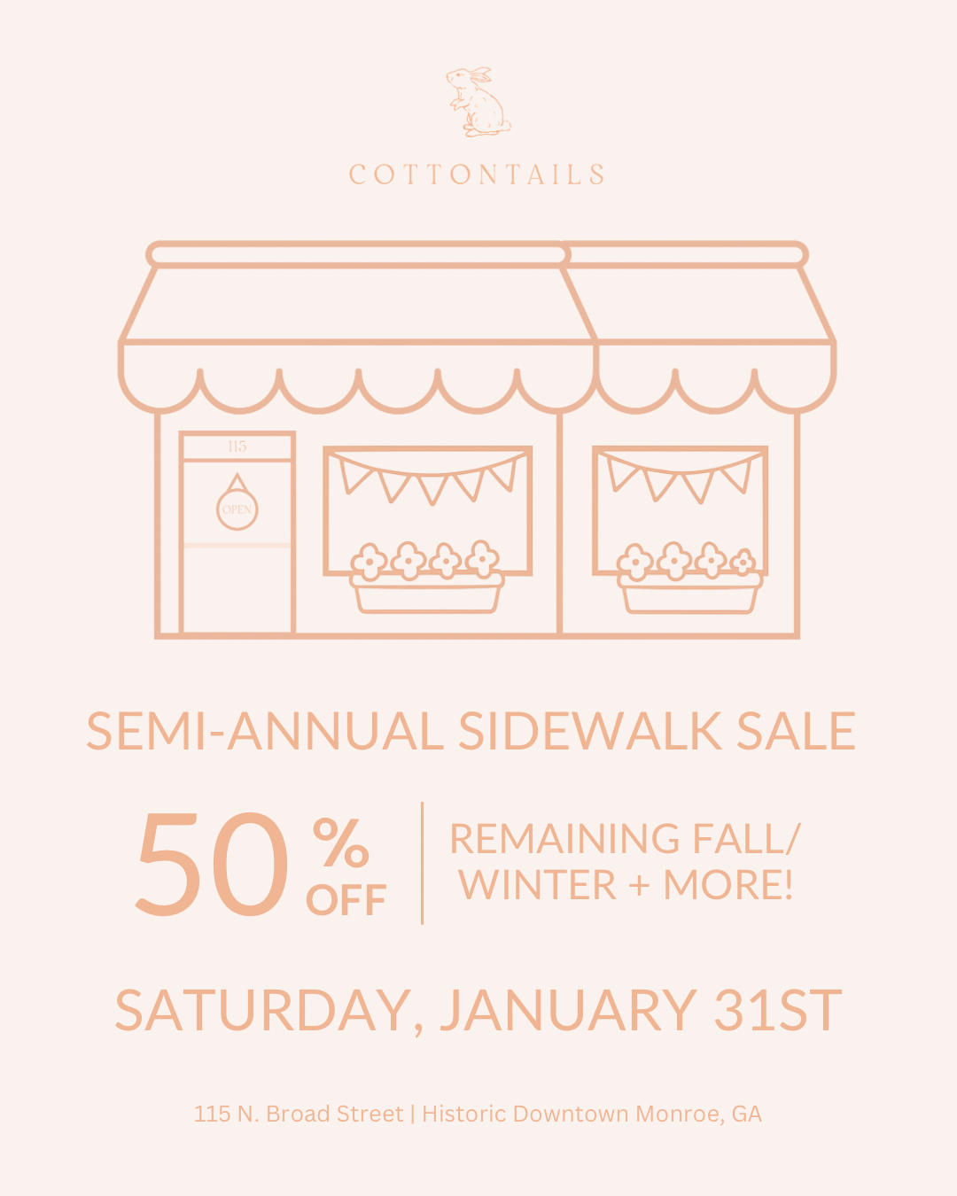 Winter Sidewalk Sale