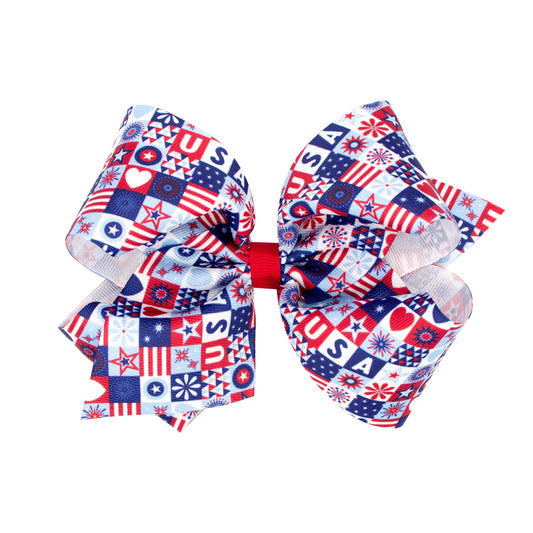 USA Patchwork Bow