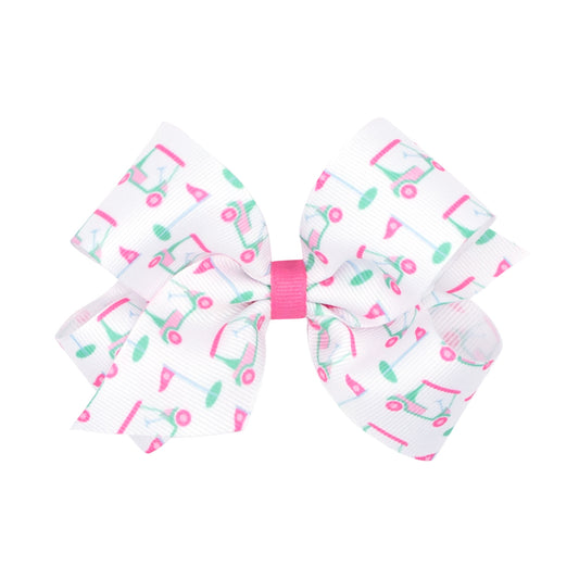 Golf Print Bow