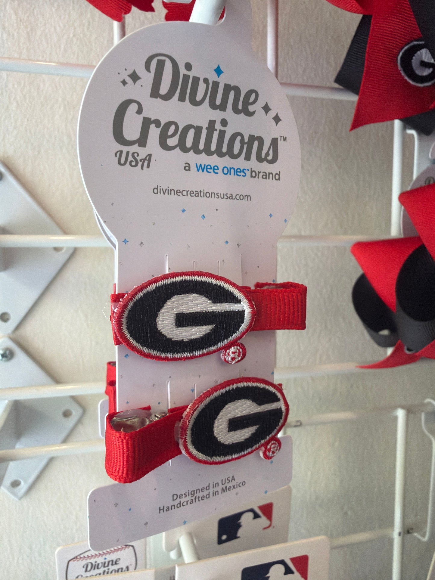 Georgia 2-Pack Bow Clips